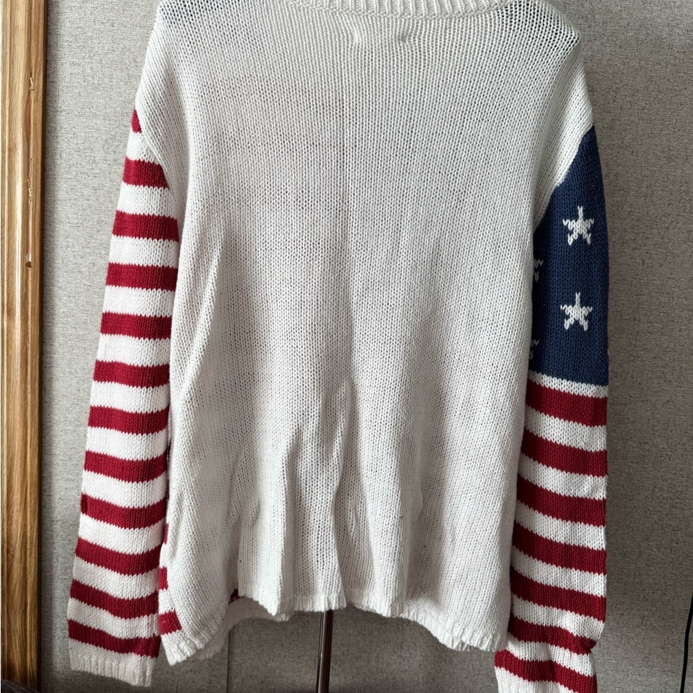 American Flag Sweater size xl - Picture 4 of 5